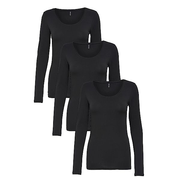 ONLY Langarmshirt ONLY 3er Pack Damen günstig online kaufen