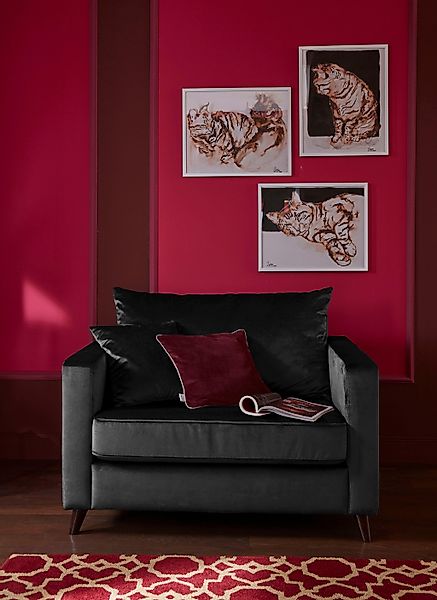 Home affaire Loveseat "Renesse" lose Kissen, Keder an Sitzkissen günstig online kaufen