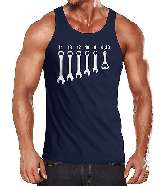 MoonWorks Tanktop Herren Tanktop Bieröffner Flaschenöffner Schraubenschlüss günstig online kaufen