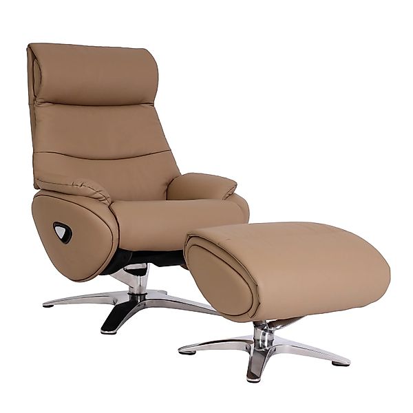 MCW Relaxsessel mit Hocker K98 Taupe günstig online kaufen