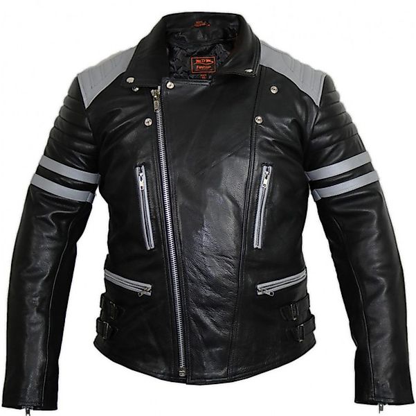 MDM Motorradjacke Herren Retro Lederjacke Motorrad günstig online kaufen