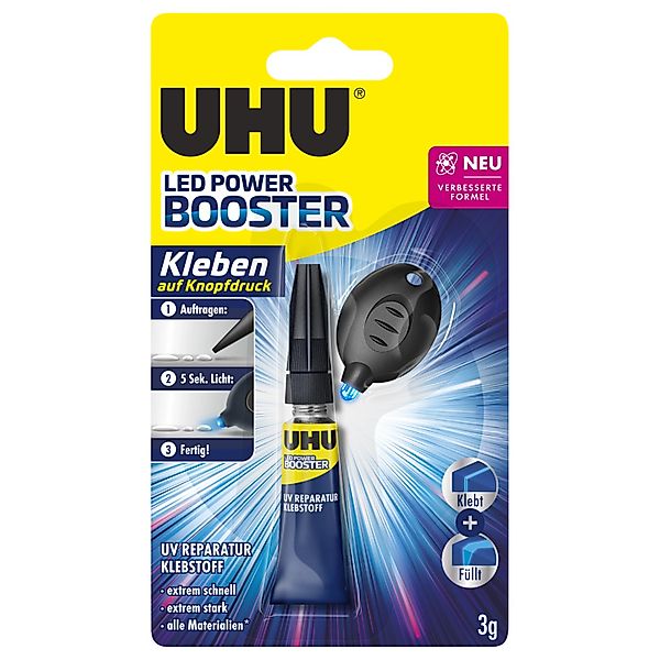 Uhu Spezialkleber LED Power Booster Transparent 3 g günstig online kaufen