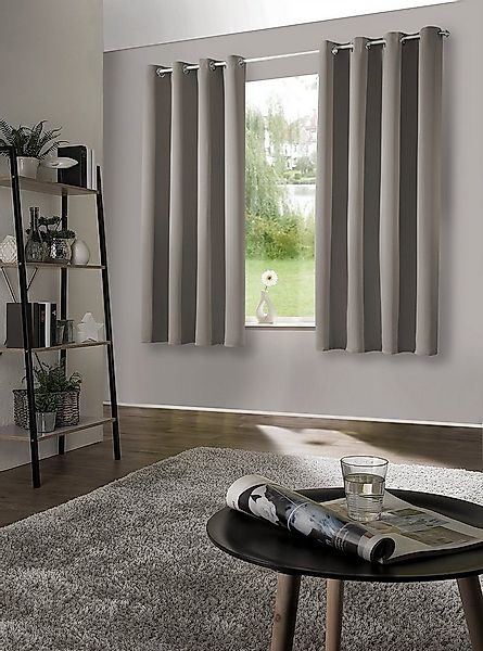 heimtexland Verdunkelungsvorhang Thermo Verdunkelungsgardinen Ösenschal Vor günstig online kaufen