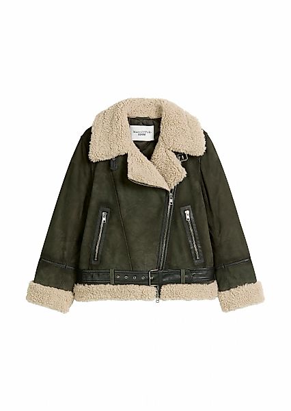 Marc OPolo DENIM Lederjacke "mit Teddyplüsch" günstig online kaufen