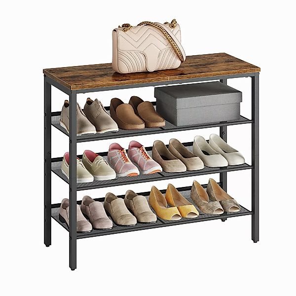 Hoobro Schuhregal 4 Schuhablage, verstellbares Metall günstig online kaufen