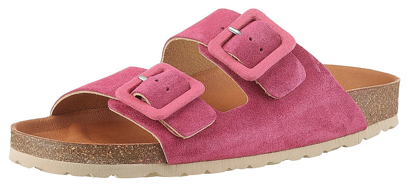 VERBENAS Randell Velour Pantolette, Sommerschuh, Schlappen, günstig online kaufen