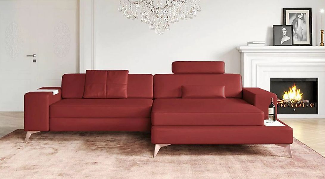 BULLHOFF Ecksofa Leder Ecksofa Eckcouch L-Form Designsofa »MÜNCHEN IV« von günstig online kaufen