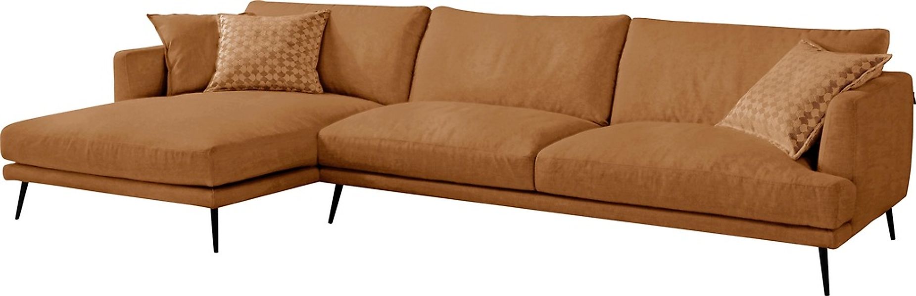 Egoitaliano Ecksofa "Sophia, Designsofa mit extrakomfortablem Sitzkomfort, günstig online kaufen