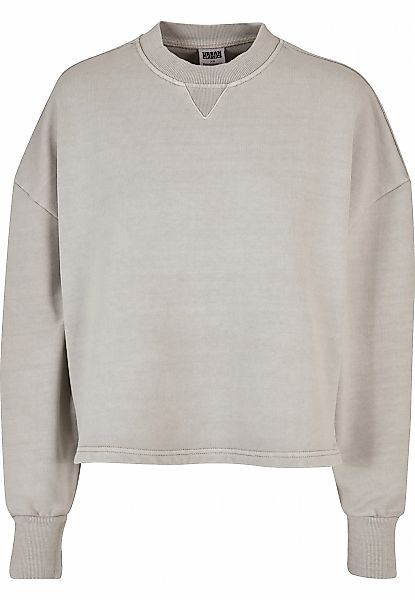 URBAN CLASSICS Sweater "Urban Classics Damen Ladies Heavy Terry Garment Dye günstig online kaufen