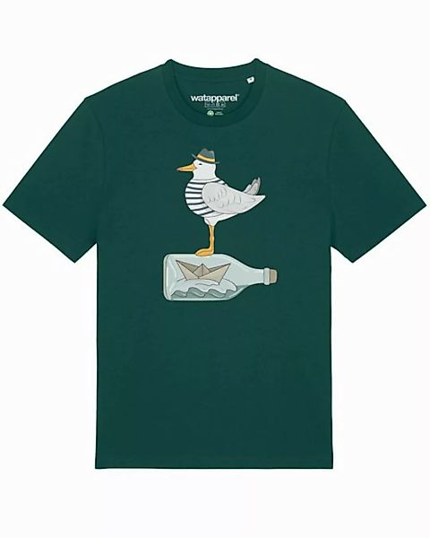 wat? Apparel Print-Shirt Möwe mit Hut (1-tlg) günstig online kaufen