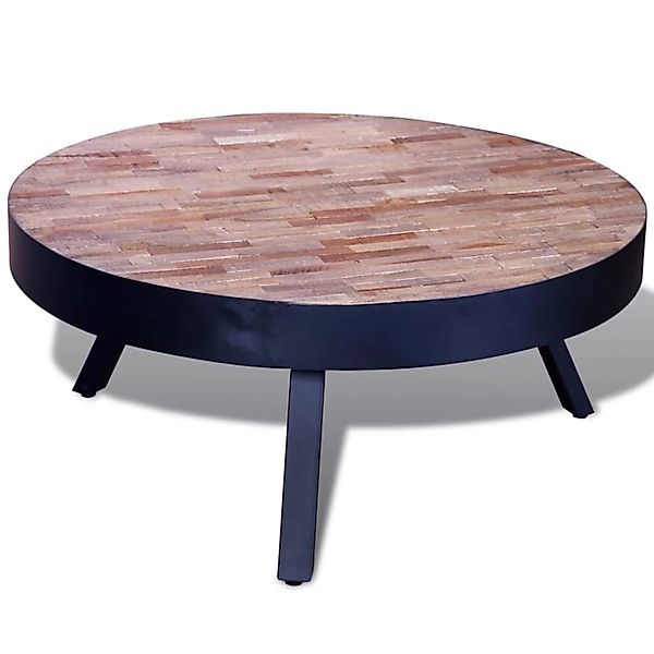 vidaXL Couchtisch Rund Altholz Teak 241714 günstig online kaufen