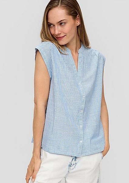 s.Oliver Kurzarmbluse Gestreifte Baumwollbluse im Relaxed Fit günstig online kaufen