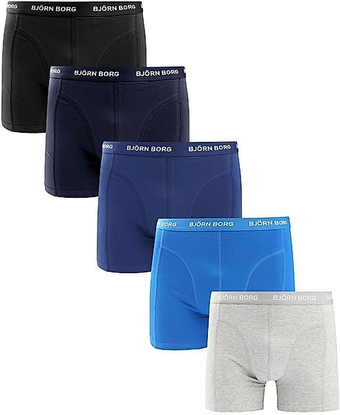 Bjorn Borg Boxers Cotton Stretch 5-Pack Blau grau - Größe XL günstig online kaufen