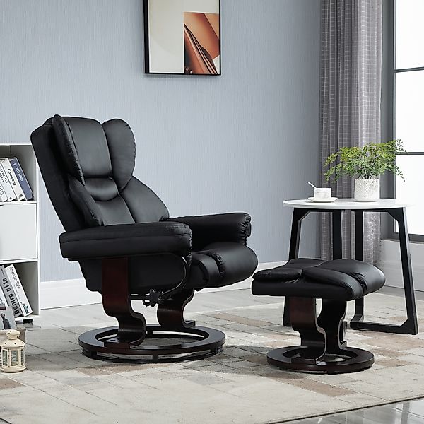 HOMCOM Polsterstuhl Relaxsessel mit Hocker, mit günstig online kaufen