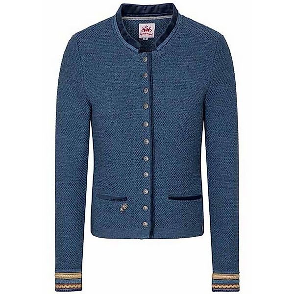 Spieth & Wensky Strickjacke Wera mit Kontrasten günstig online kaufen