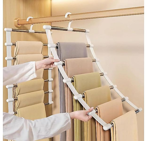NUODWELL Kleiderbügel 2 Stück Hosenbügel,Faltbare Kleiderbügel,Spart Platz günstig online kaufen