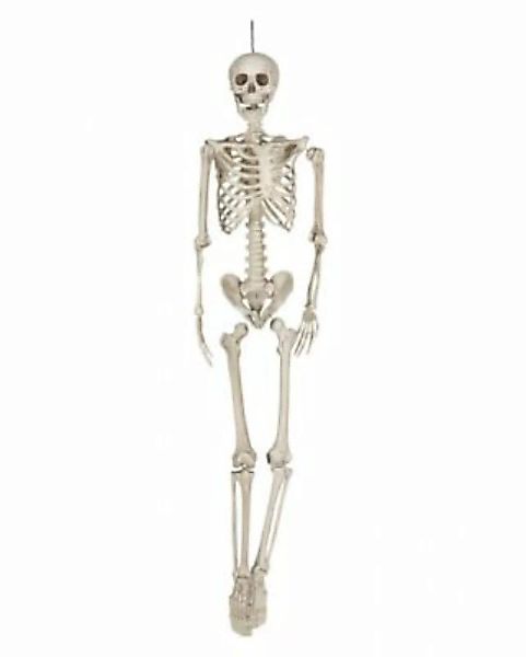 Hängefigur Skelett Torso als Halloween Dekoration 160cm Partydeko beige günstig online kaufen