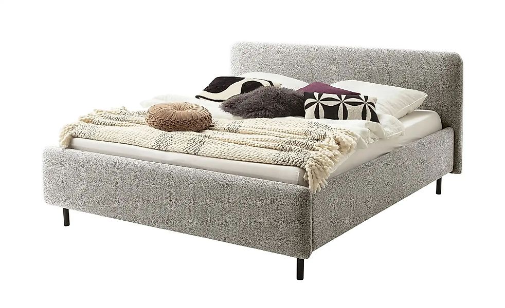 Polsterbett in meliertem Webstoff Primo ¦ beige ¦ Maße (cm): B: 200 H: 105 günstig online kaufen