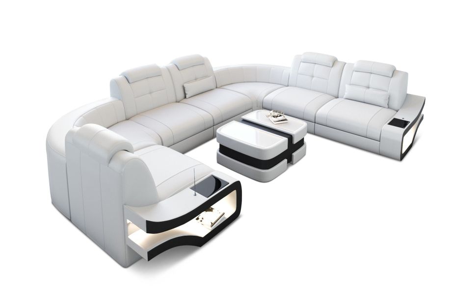 Sofa Dreams Wohnlandschaft Leder Couch Sofa günstig online kaufen