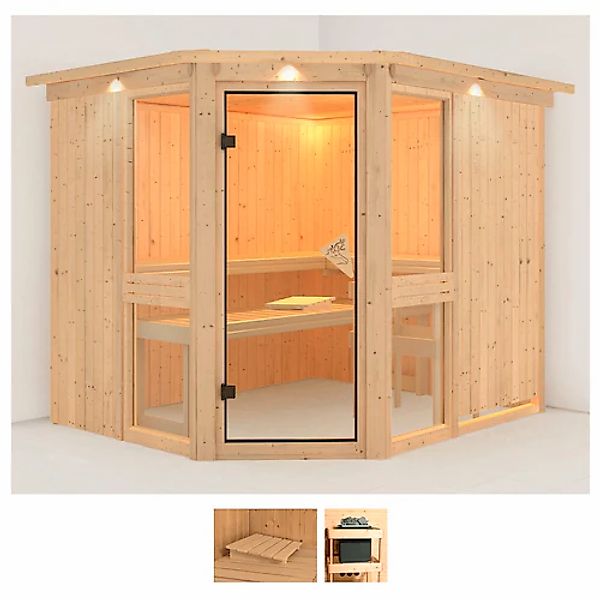 Karibu Sauna »Aline 3«, ohne Ofen günstig online kaufen