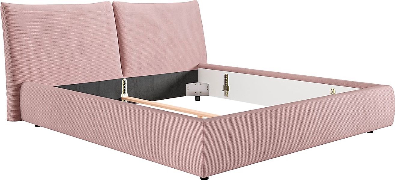 Places of Style Polsterbett "Priora in 4 Breiten bis 200cm", auch in NaturL günstig online kaufen