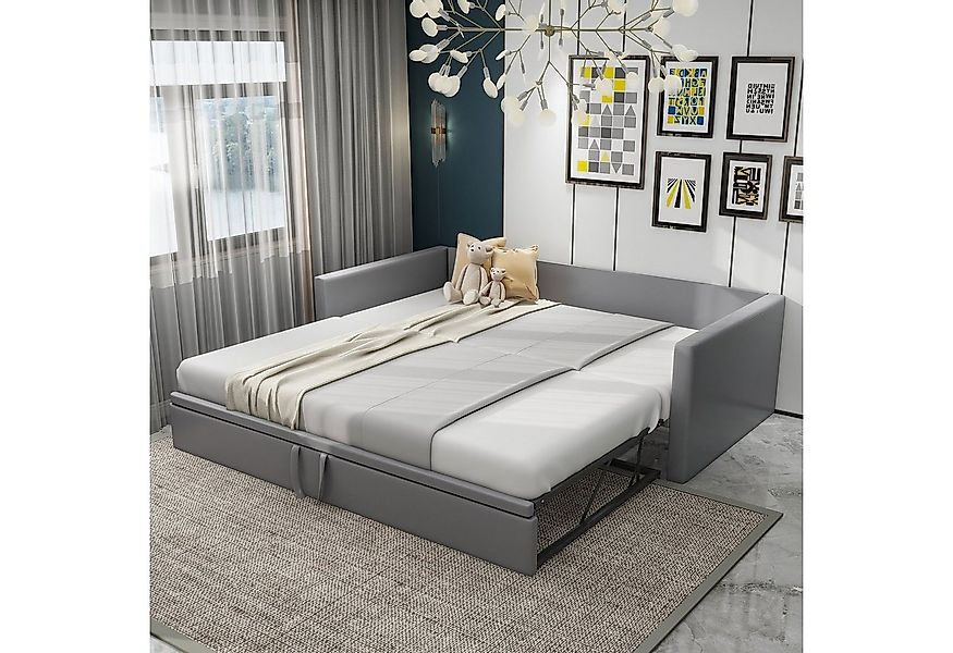 HAUSS SPOLE Schlafsofa 90/180x200 cm Ausziehbares Schlafsofa mit Lattenrost günstig online kaufen