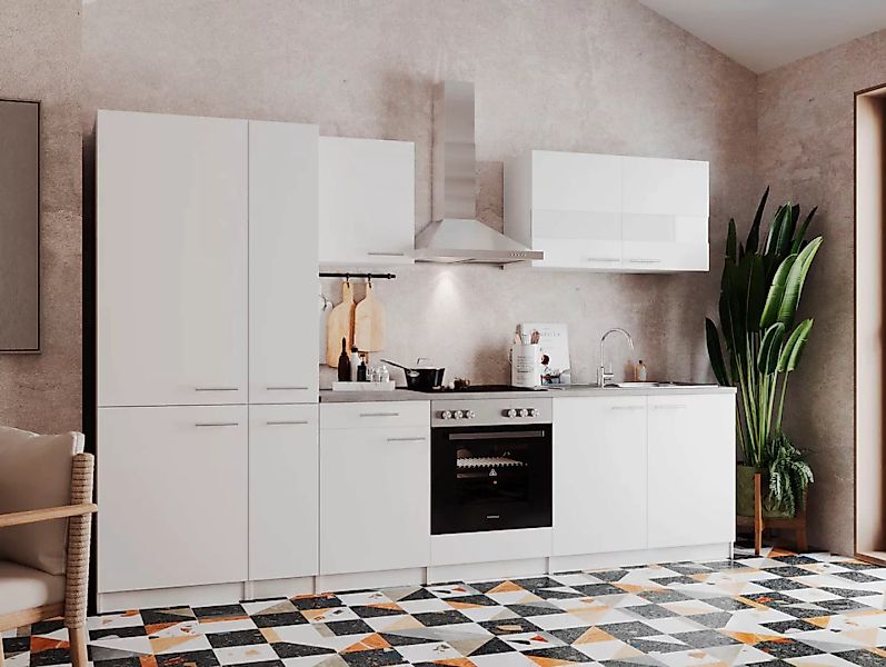 RESPEKTA Küchenzeile "Malia", Breite 300 cm, mit Soft-Close günstig online kaufen