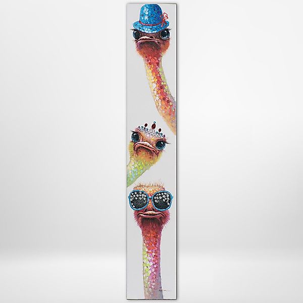 ArtUniverse Gemälde Bunte Strauße 25x150 cm, günstig online kaufen