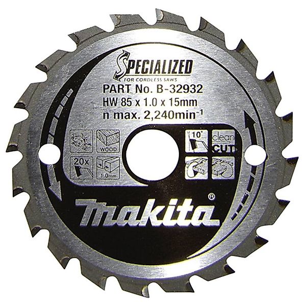 Makita Kreissägeblatt Kreissägeblatt 85x15x20Z B-32932 günstig online kaufen