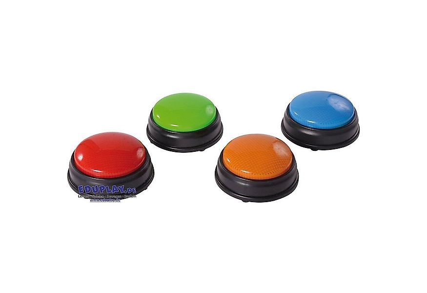 EDUPLAY Lernspielzeug Buzzer mit Blinklicht-Signal & Töne, 4-teilig (1 Set) günstig online kaufen