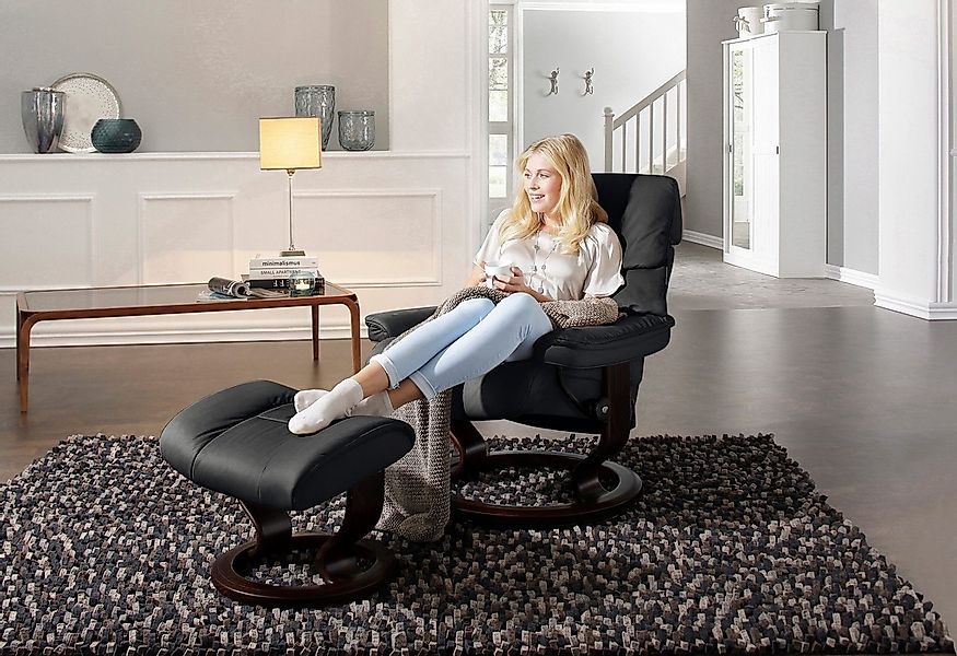 Stressless Relaxsessel "Ruby" Set, mit Classic Base, Größe L, Gestell Eiche günstig online kaufen