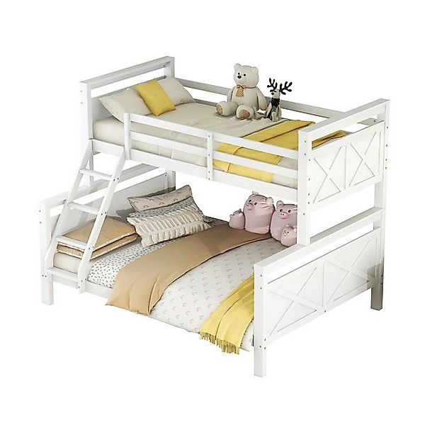 PHOEBE CAT Etagenbett, Kinderbett mit Leiter und Lattenrost, 90x200 cm+140x günstig online kaufen