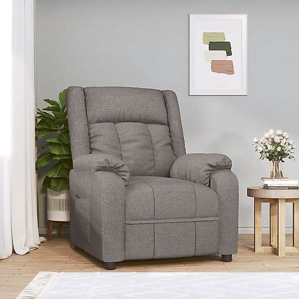 vidaXL Sessel Relaxsessel Taupe Stoff (1-St) günstig online kaufen