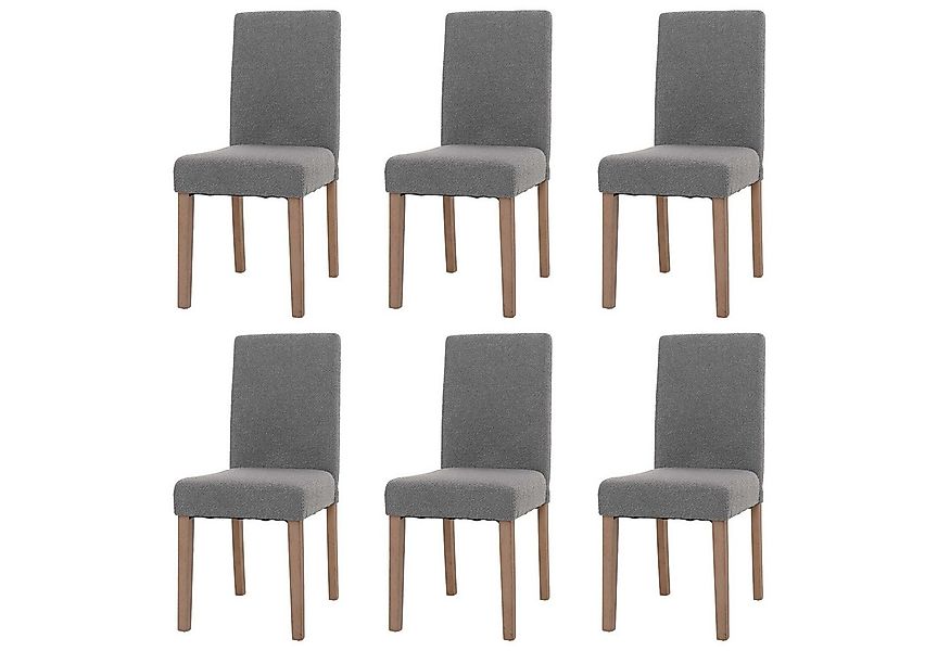 MCW Esszimmerstuhl Littau-BOU-6 (Set, 6 St), Moderner Bouclé-Stoffbezug günstig online kaufen