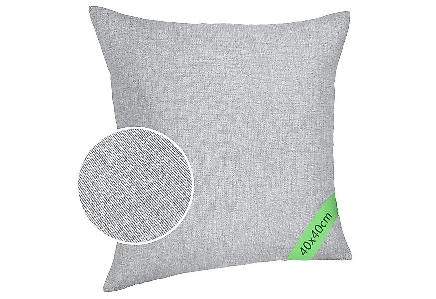 ANRO Dekokissen MrJack Kissenbezug Leinenoptik Deko Kissen Uni, Kissenhülle günstig online kaufen