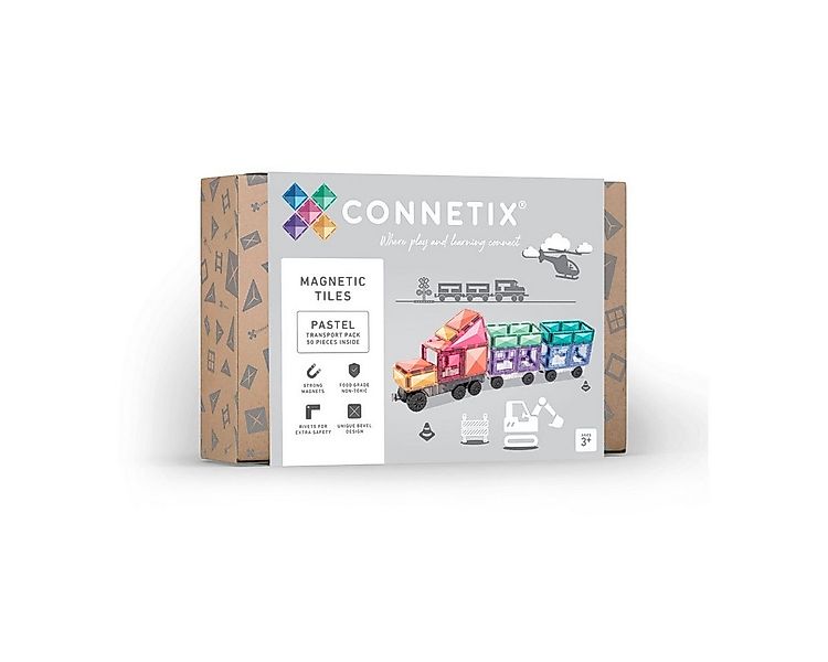 Connetix Pastel Transport Pack verstärkte Magnete pädagogisches Lernspiel M günstig online kaufen