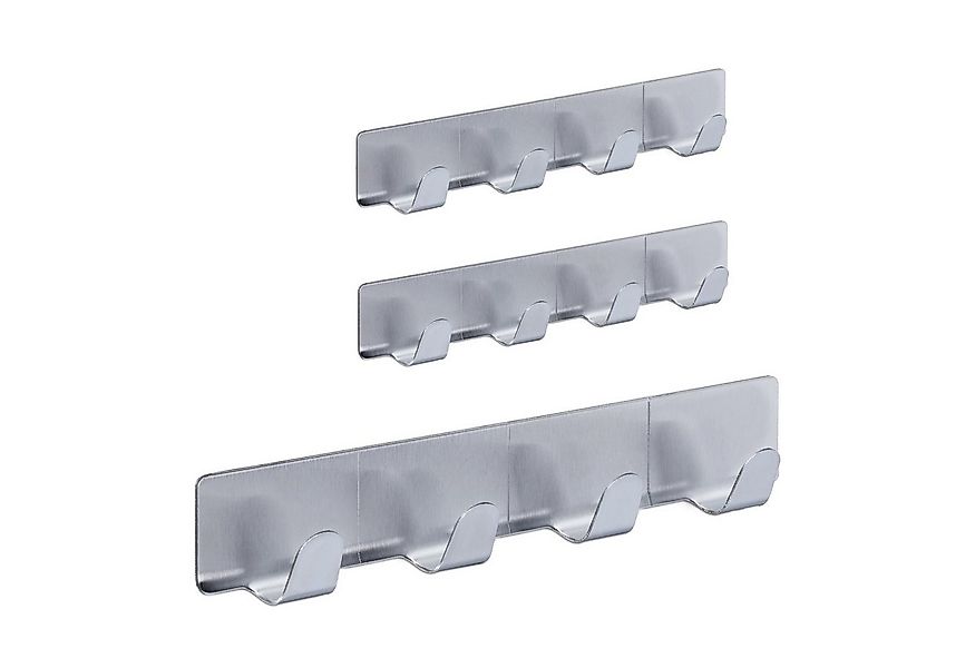 relaxdays Handtuchhaken Hakenleiste selbstklebend 3er Set günstig online kaufen