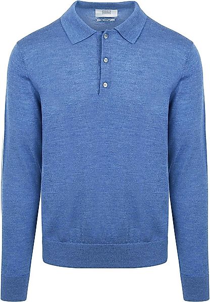 King Essentials The Robert Long Sleeve Poloshirt Merino Mid Blau - Größe XL günstig online kaufen