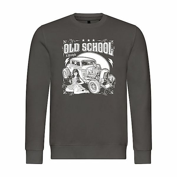 deinshirt Rundhalspullover Herren Pullover Old School lifestyle Mit Print M günstig online kaufen