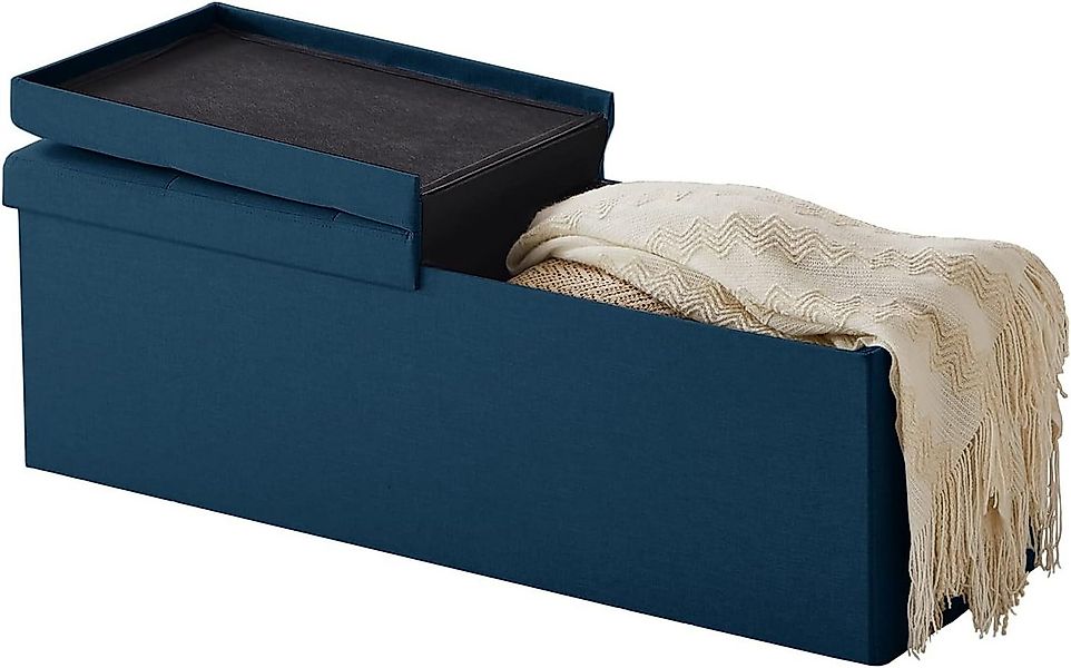 Zedelmaier Sitzbank 114cm mit Stauraum, Sitztruhe,faltbar Aufbewahrungsbox, günstig online kaufen