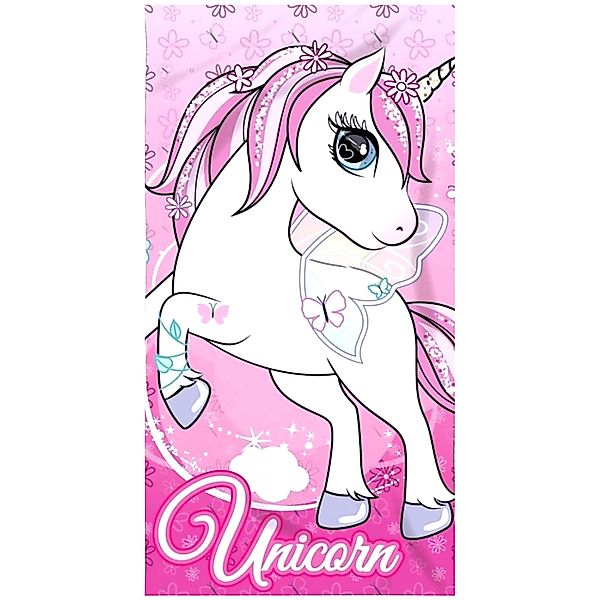 Mister License Company Badetuch Einhorn, Mikrofaser, günstig online kaufen