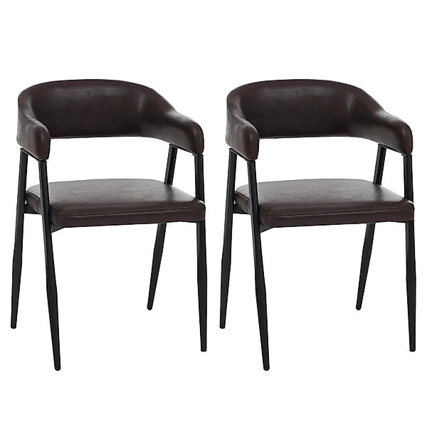MCW Esszimmerstuhl P29 2er-Set Dunkelbraun günstig online kaufen