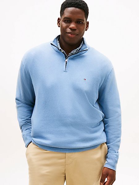 Tommy Hilfiger Big & Tall Troyer "BT-PIMA ORG CTN CASHMERE ZMOCK-B", Große günstig online kaufen