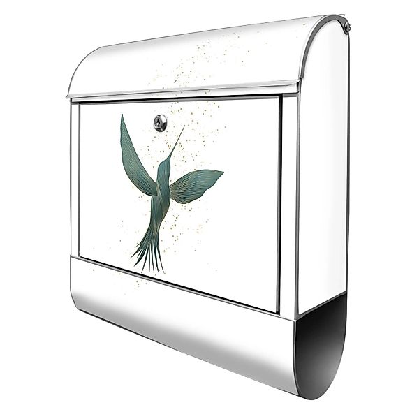 Banjado Design Briefkasten Silber Pulverbeschichtet 39x47x14cm 2 Schlüssel günstig online kaufen