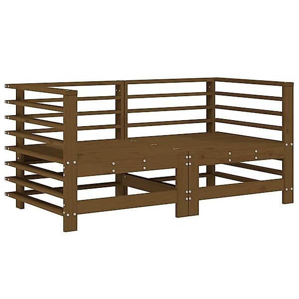 vidaXL Sofaelement Garten-Ecksofas 2 Stk. Honigbraun günstig online kaufen