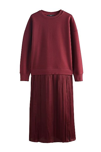 Next Midikleid 2-in-1 Pullover-Satinmidirock mit weichem Griff (1-tlg) günstig online kaufen