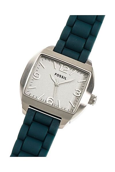 Fossil Quarzuhr Damenuhr Edelstahl Silikonband Silber Anthrazit C181001-3, günstig online kaufen
