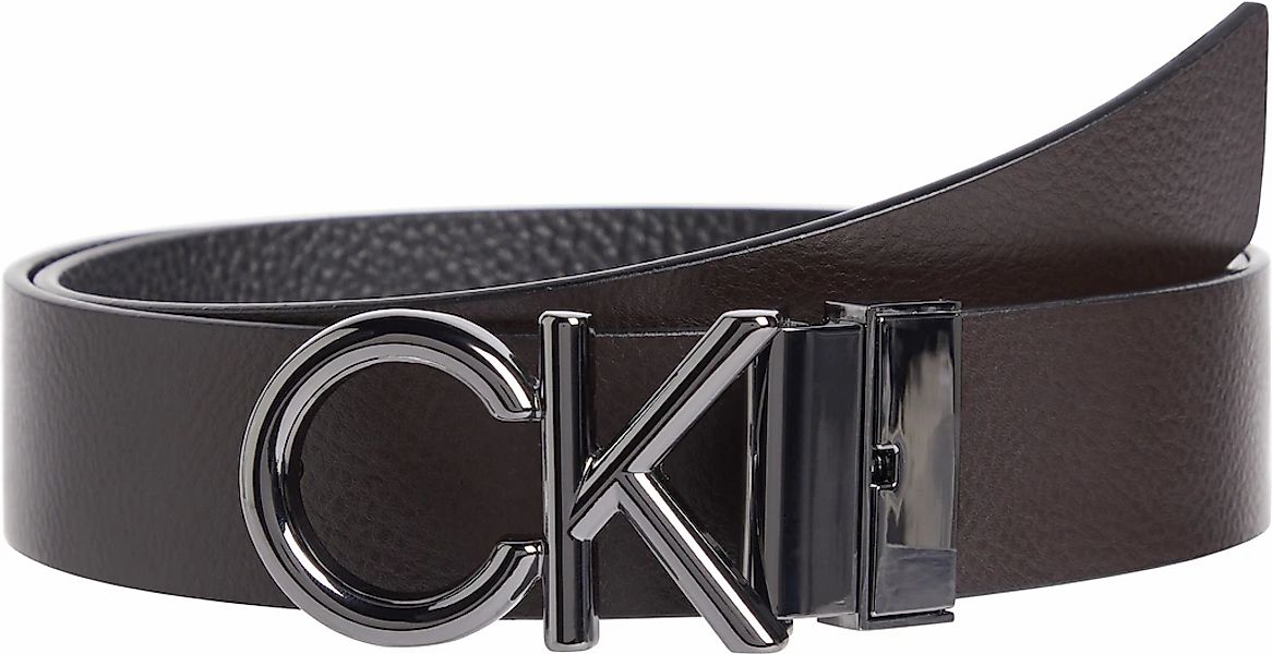 Calvin Klein Ledergürtel "ADJ/REV CK METAL BOMBE PB 35MM", mit CK-Logoschli günstig online kaufen