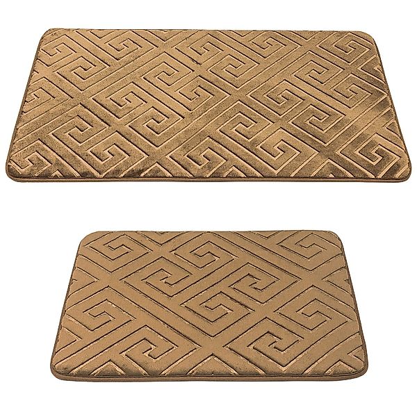 HOMELUX Badematte 2-teilig Badteppich Set Wasserabsorbierend günstig online kaufen