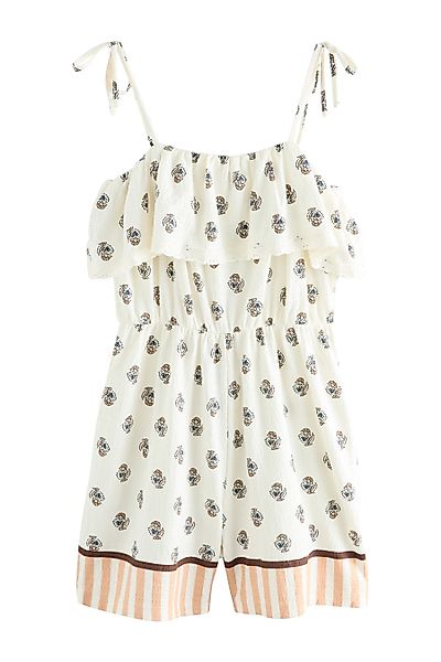 Next Playsuit Bandeau-Playsuit, strukturierter Baumwolljersey (1-tlg) günstig online kaufen